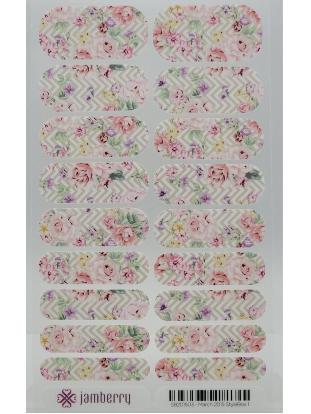 Jamberry Nail Wraps, Style Box Exclusive, Full Sheet